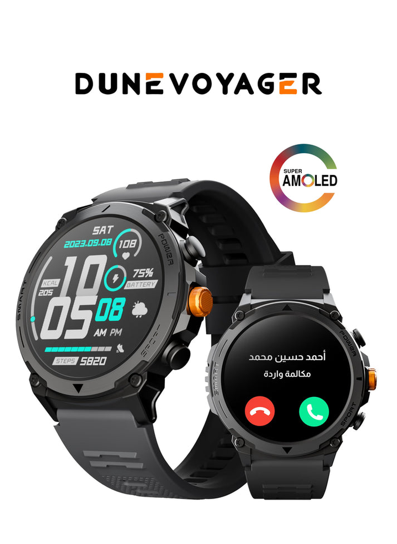 ساعة DV-SW4 Pro الذكية بشاشة AMOLED وتتبع صحي ذكي